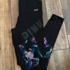 Pink Bonded Leggings
